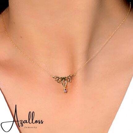 Collier Lotus En Or 18K